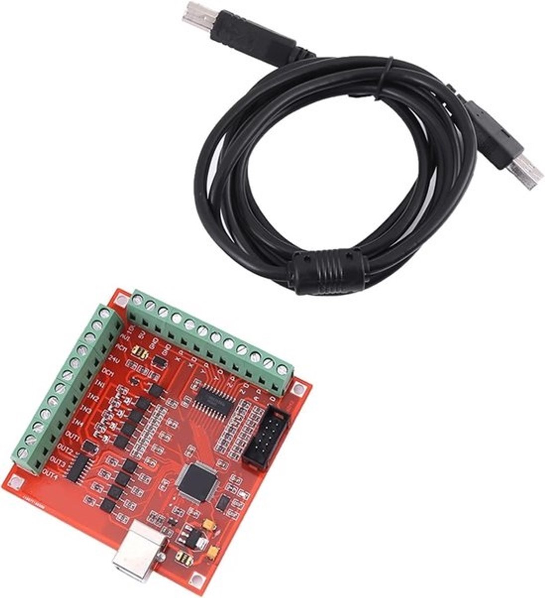 CNC Bewegingscontroller - 4 Axis Interface - Machinale Besturing - Externe Voeding Nodig - 8 x 7.7 cm - Blauw