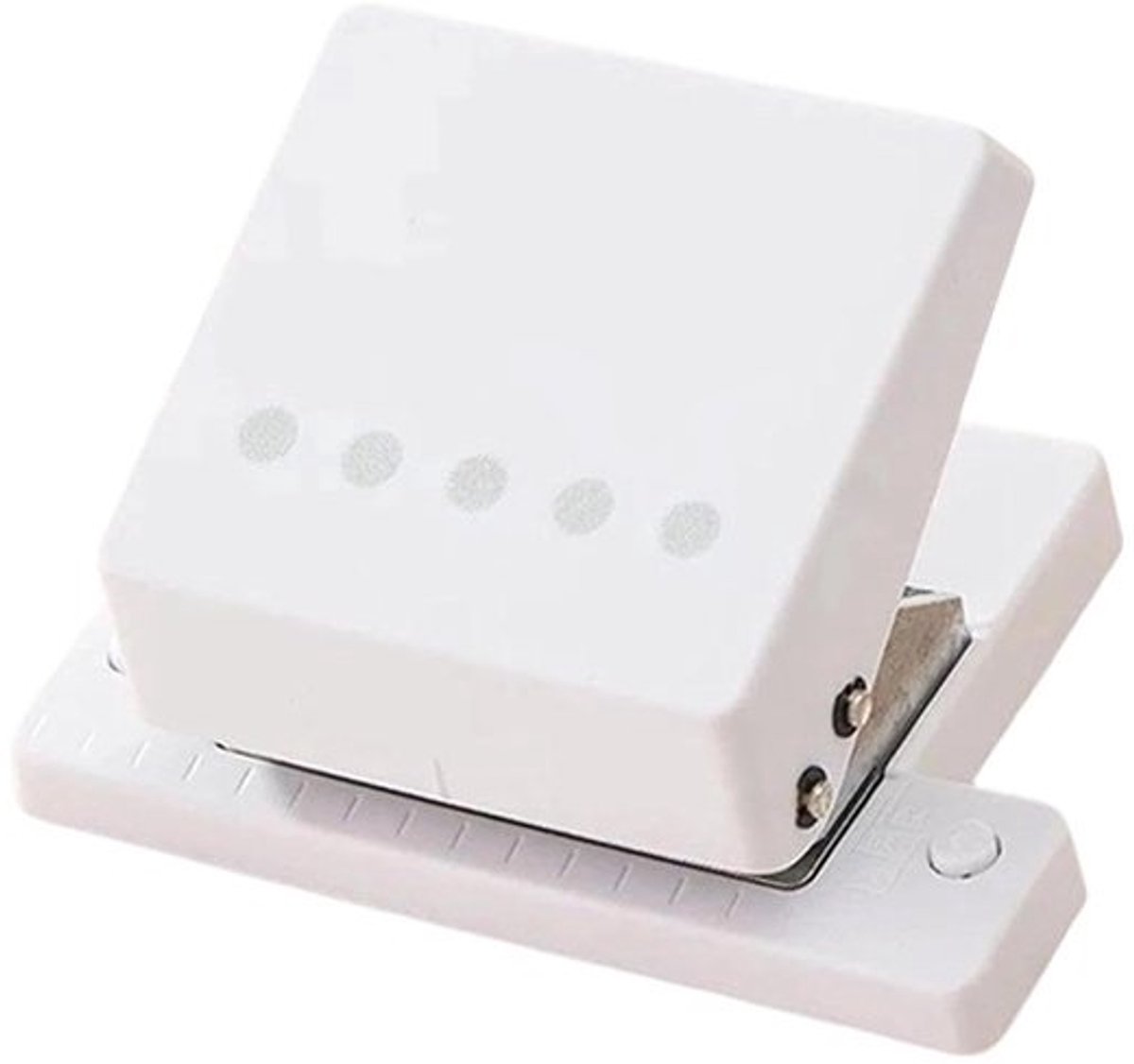 Mini Perforator - Handgereedschap Hulpmiddel - Scrapbooking Knutselen - Multiformaat Papier - 5 mm Gaten - Wit