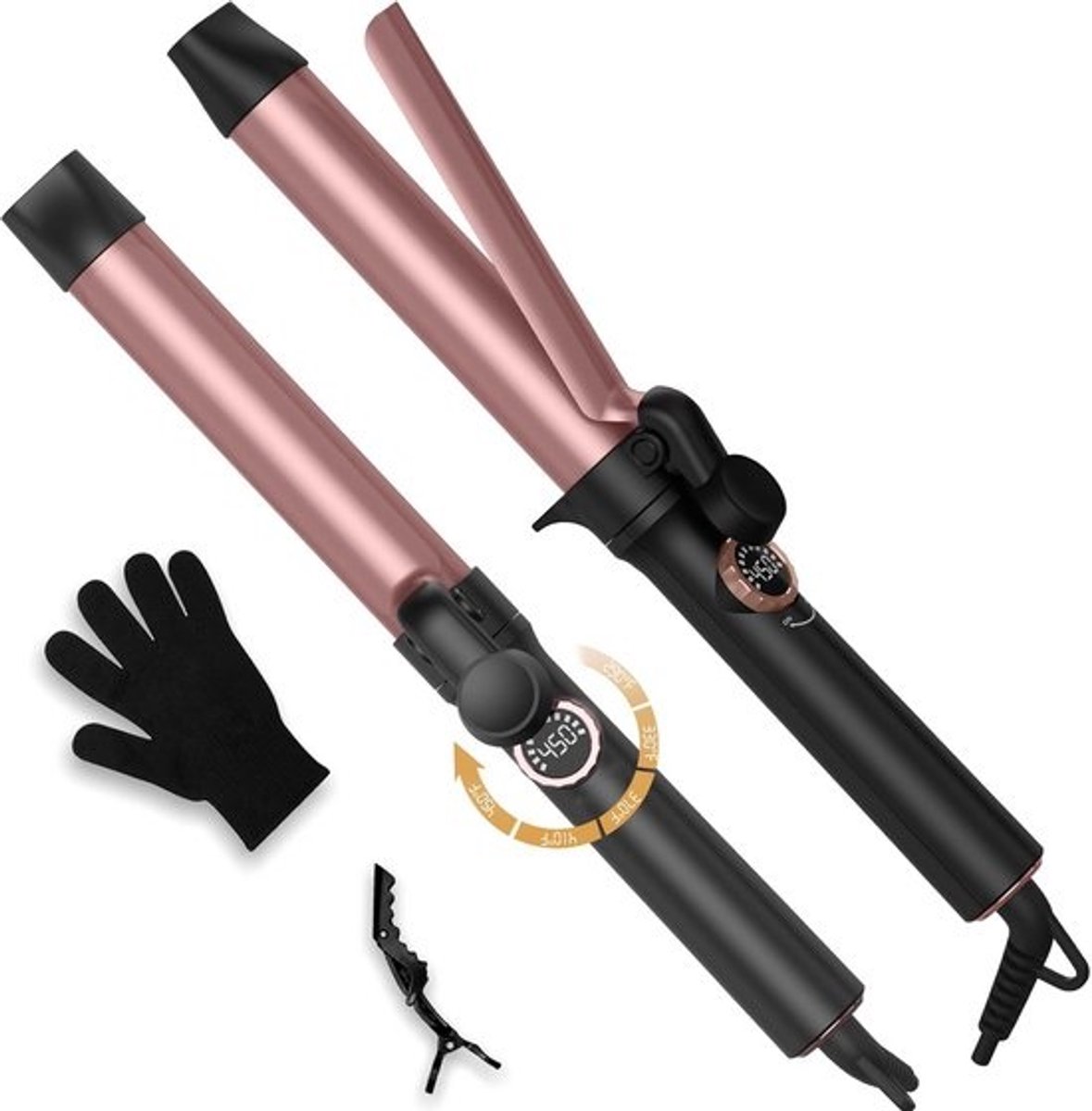 Haarkruller 9 mm - Dunne Krultang - Kleine Krullen - Snel Verwarmend - 5 Temperatuurstanden