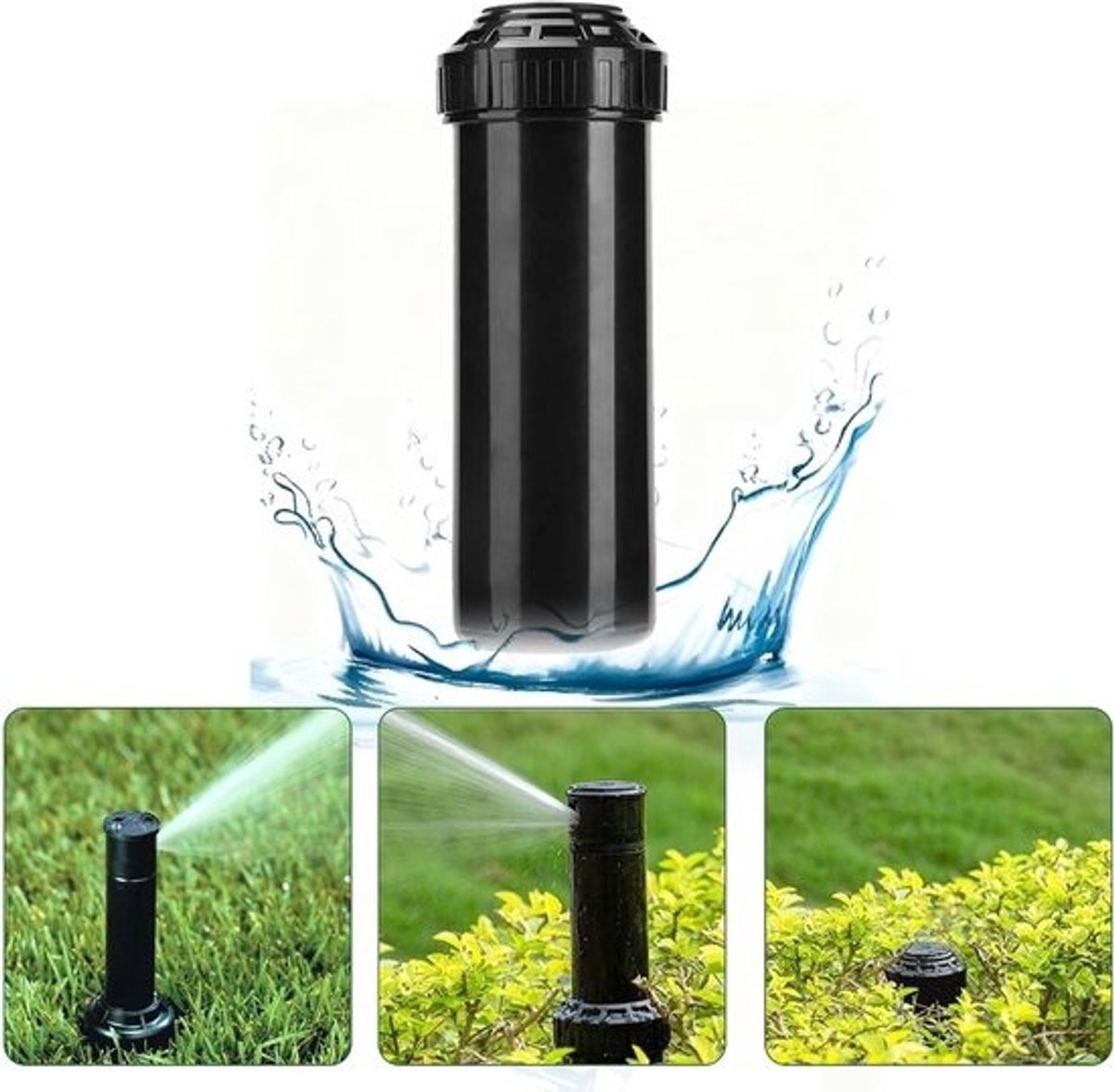 Dailygoods- Sproeisysteem Automatische Roterende Sproeier - Tuinirrigatiegereedschap - Telescopische Sproeier - Sproeidruk 0,12-1,04 m³/uur - Straalstraal 4-12 m - Gewicht ± 310 g - Irrigatiesproeier