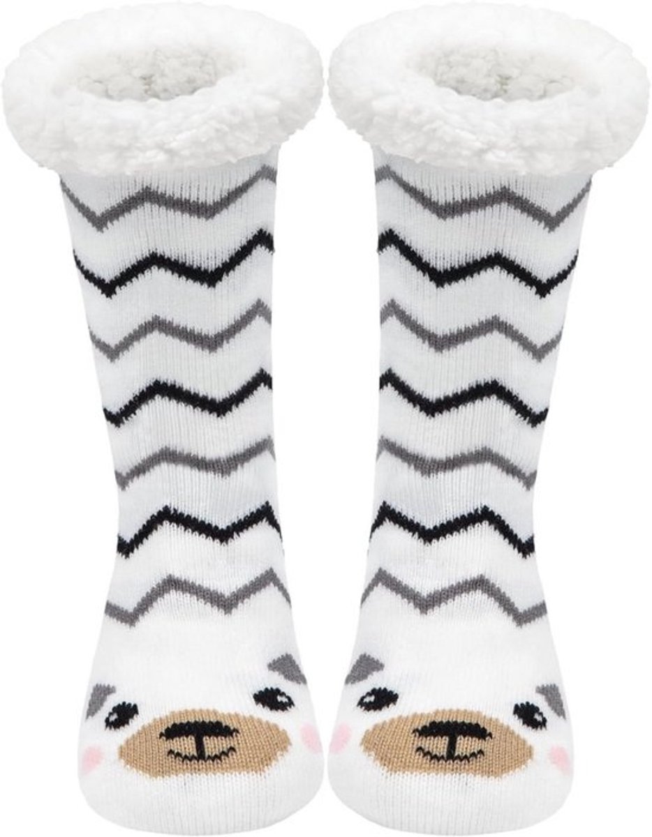 Pluizige Dames Slippersokken - Warme Antislip Thermische Sokken voor Winter