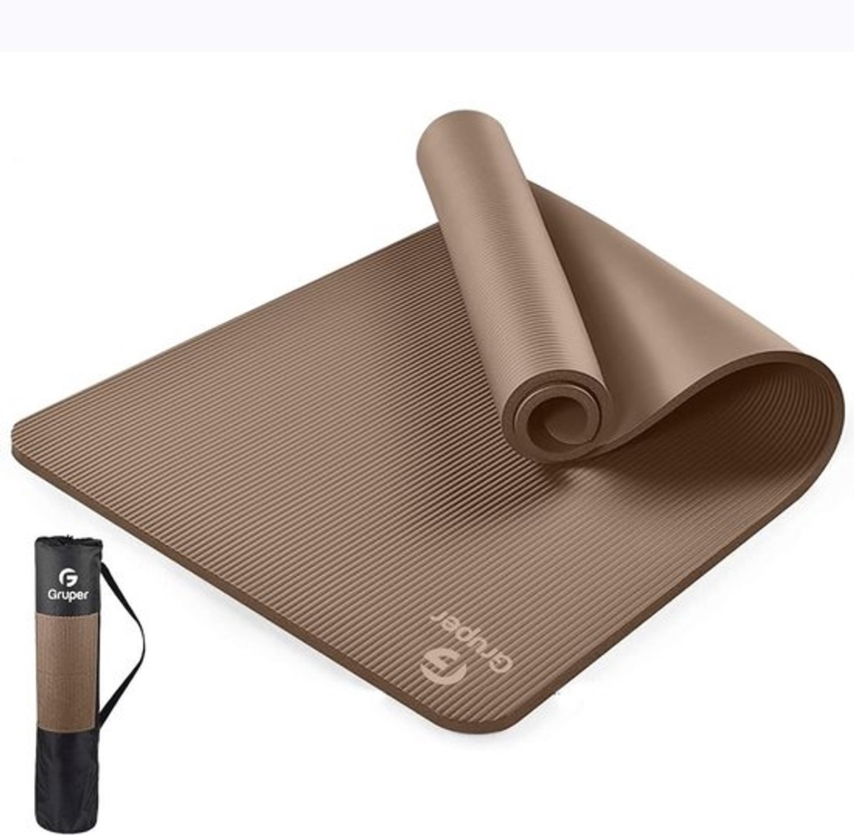 Extra Dikke Antislip Yogamat XXL (1,5 cm) - Comfortabele Fitness & Oefenmat voor Thuis - Inclusief Draagtas