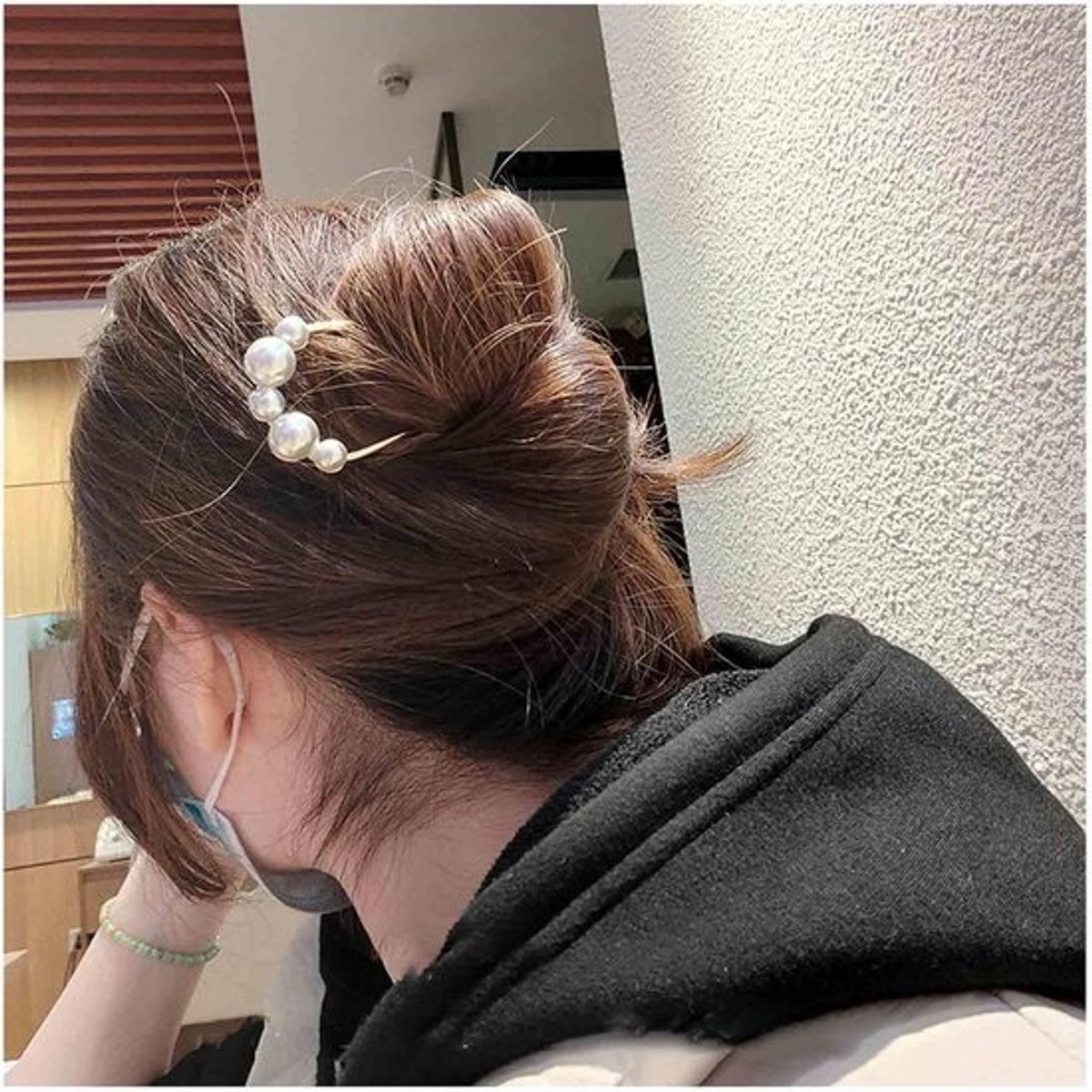 Vintage Haarspeld Goudkleurig Metalen Knot Houder Voor Dames en Meisjes