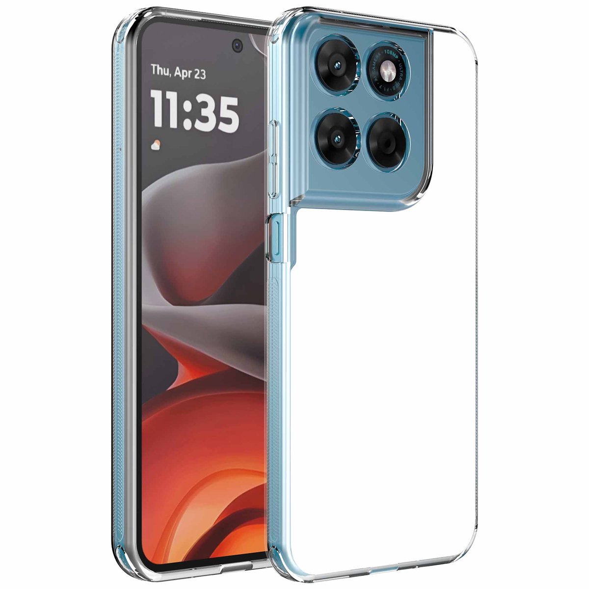 Smartphonica Sublimatie Telefoonhoesje geschikt voor Motorola Moto G15 - Transparant Sublimatie Telefoonhoesje met Plastic Insert geschikt voor Motorola Moto G15