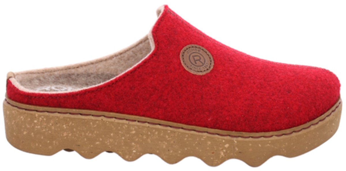Rohde Dames Softvilt Pantoffels Wijdte G Wine Red
