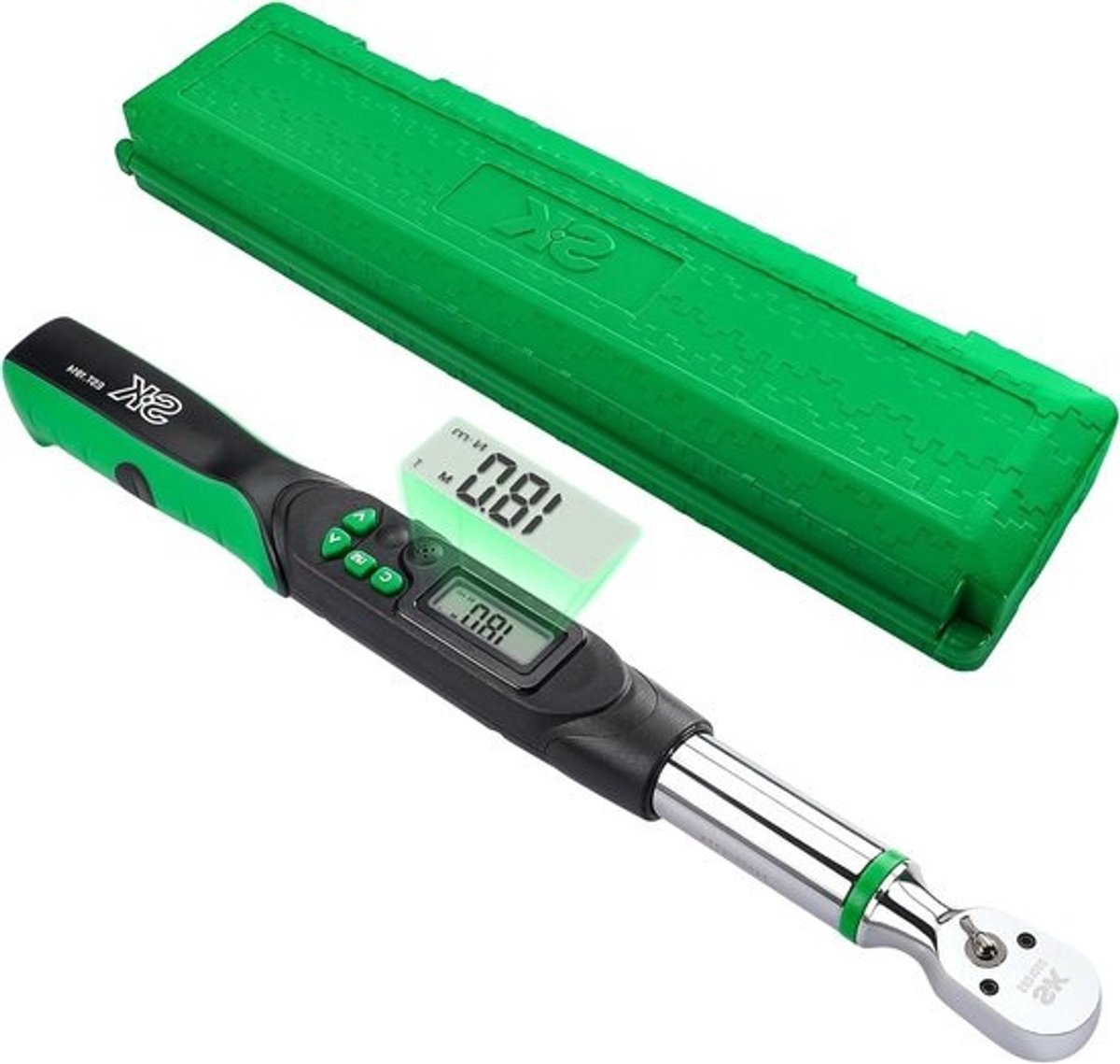 Digitale Momentsleutel - Momentsleutel Koppelsleutel - Nauwkeurig Aandraaien - LED Flitsmeldingen - 135 Nm - Groen