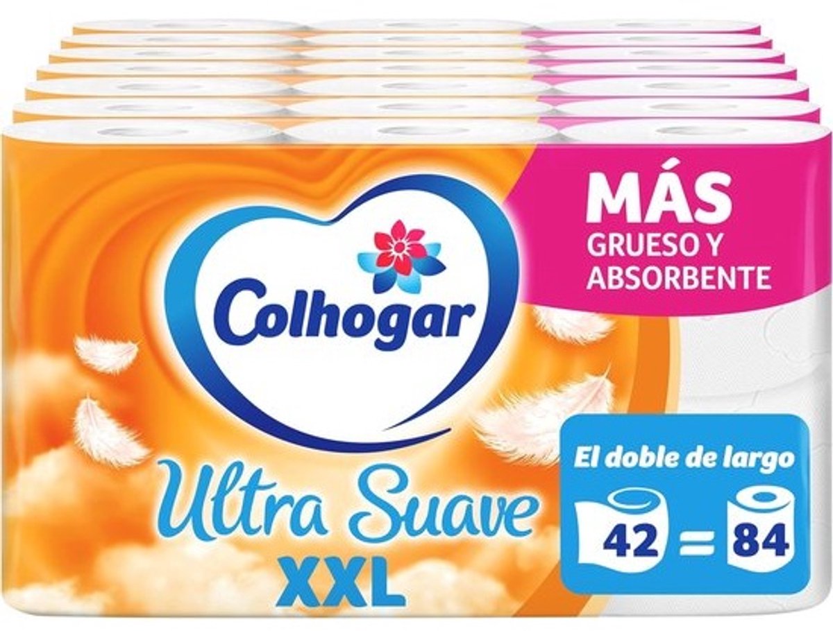 Zacht Toiletpapier XXL - 42 Extra Grote Rollen, 2-Laags, 100% Parfumvrij, Wit