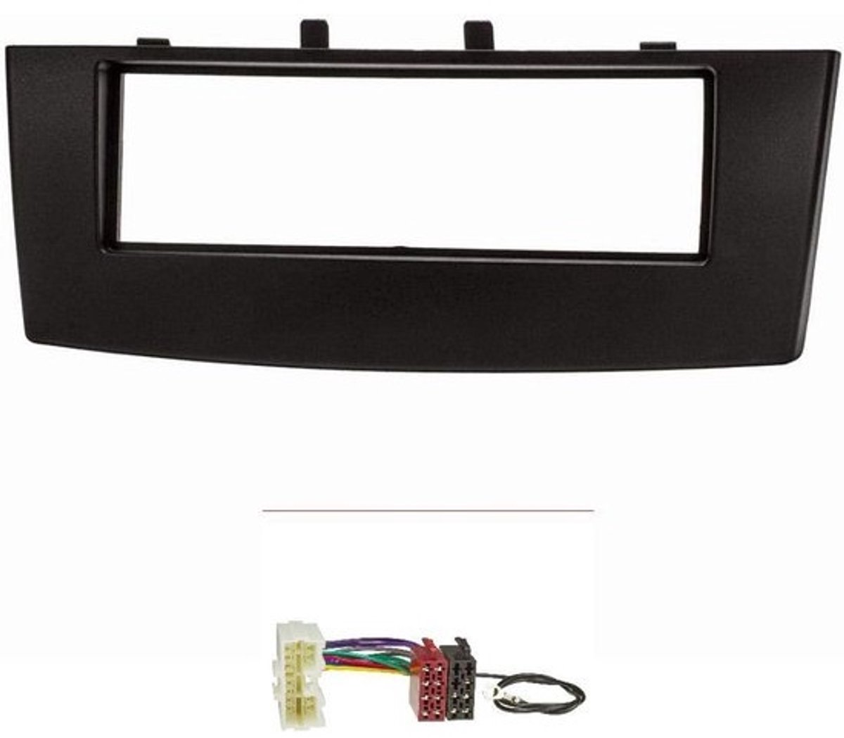 Radio-installatieframe geschikt voor Mitsubishi Colt cz3 facelift 2009 met ISO adapter