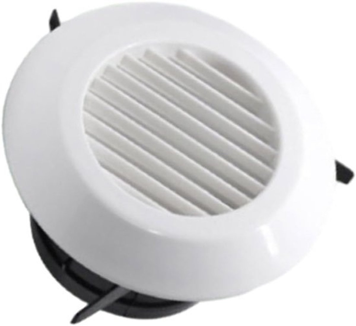Ventilatieafdekking - Luchtuitlaat Rooster - Frisse Lucht Creëren - Ingebouwd Muggennet - 75-200 mm - Wit