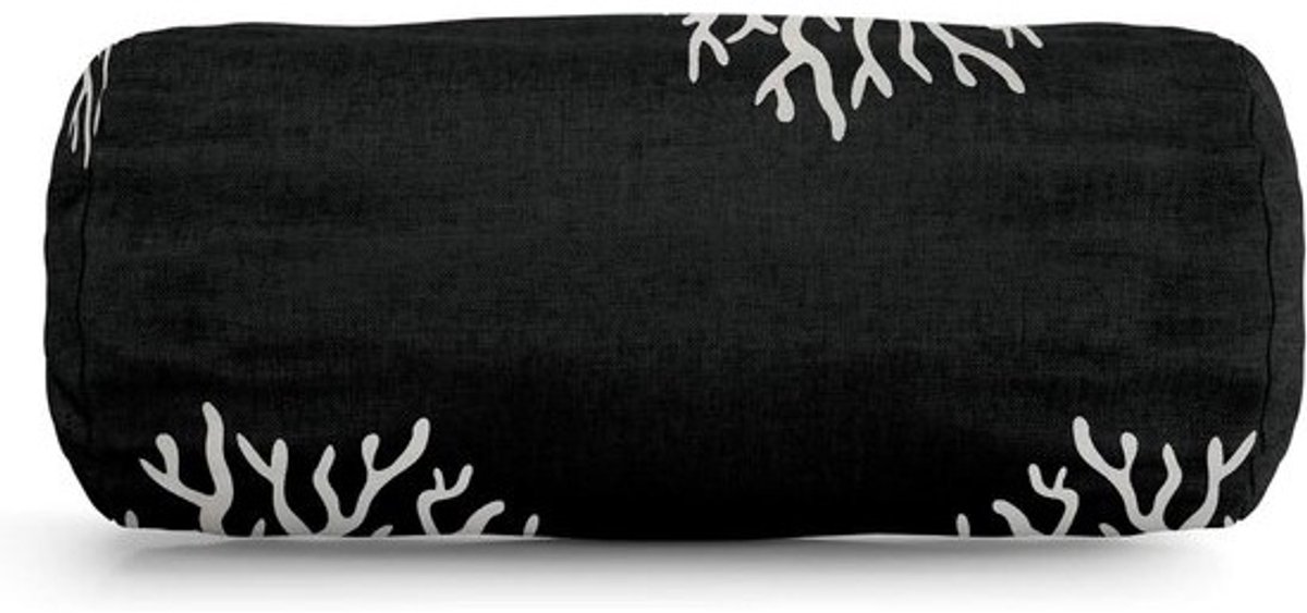 Ronde Bolster Kussen - Sierkussen Rond - Extra Comfort - Wasbaar - Niet gespecificeerd - Zwart