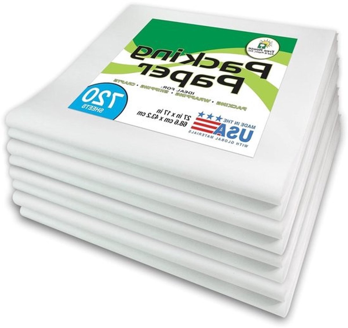 Verpakkingspapier Krantenbladen - Inpakpapier Verzenden - Verhuizen Inpakken - Zuurvrij Ongedrukt - 720 Vellen - Niet van toepassing
