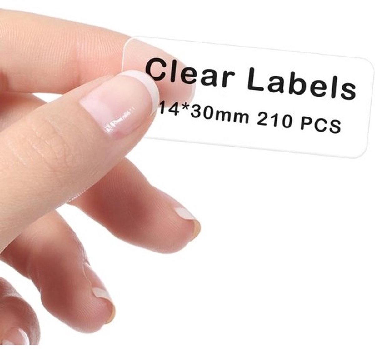 Labelmaker Tape - 14 x 30mm, Watervaste en Zelfklevende Transparante Labels voor Printer