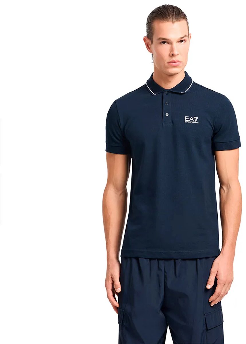 Ea7 Emporio Armani 8npf16_pjvuz Korte Mouw Poloshirt Blauw 4XL Man