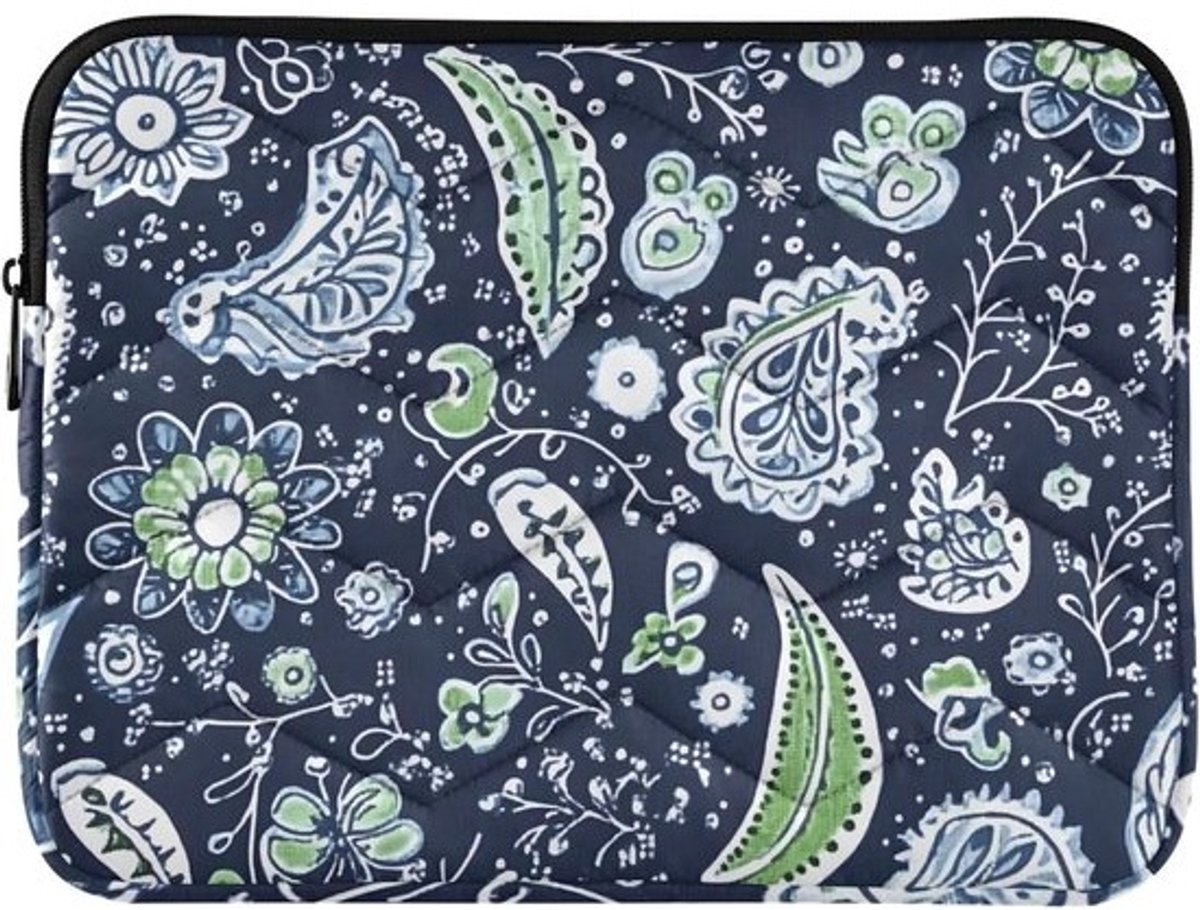 Waterdichte Laptoptas 15-15.6 Inch met Bloem- en Paisleypatroon