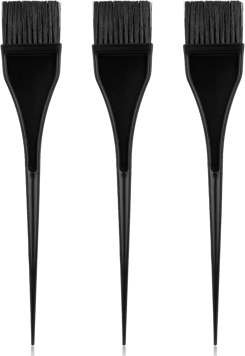 Professionele Haarverfkwasten Set van 3 Stuks - Ideaal voor Kleuren, Tinten en Stylen Thuis of in de Salon