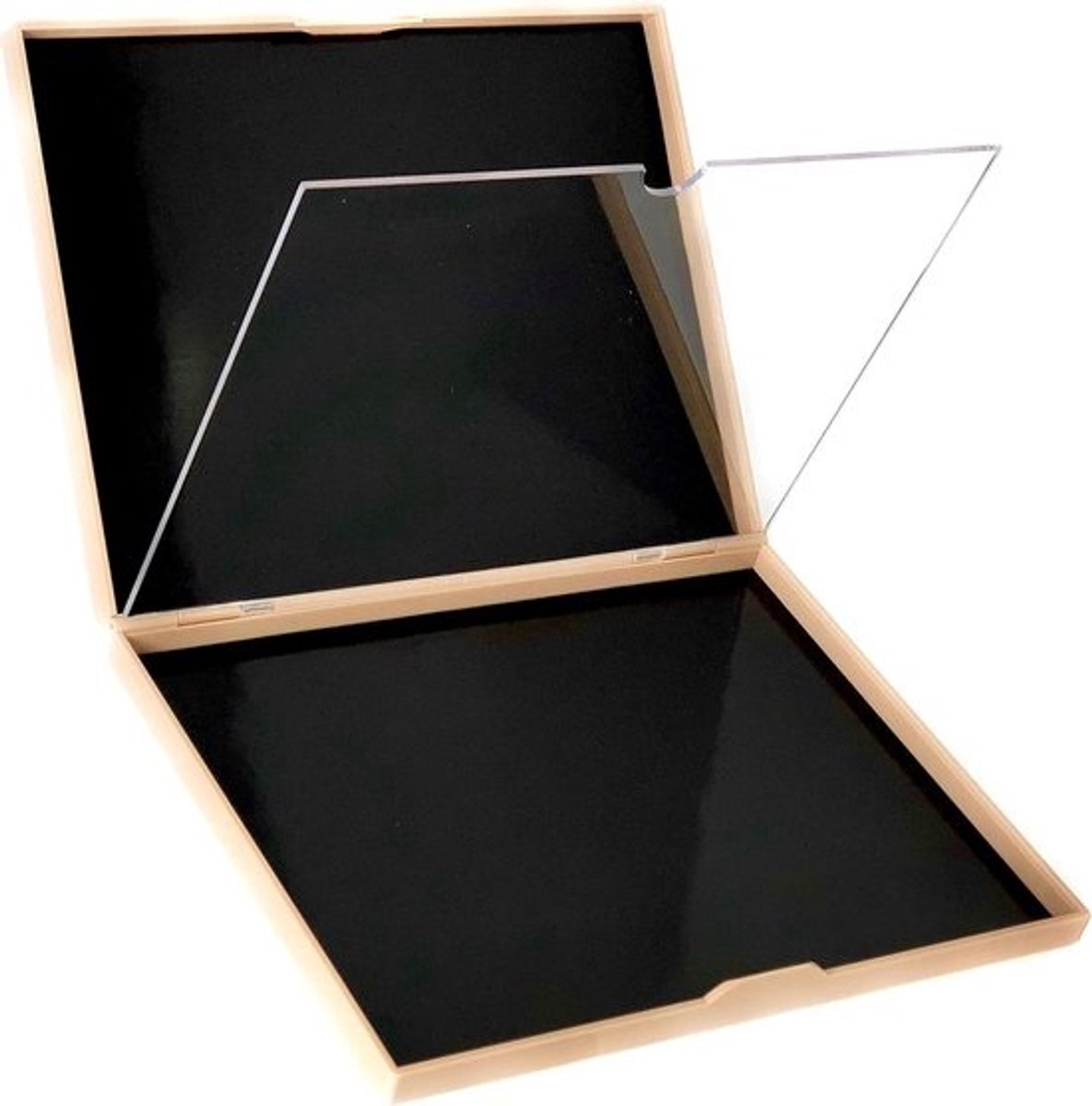 Magnetische Dubbelzijdige Lege Oogschaduwpalette met Transparant Verdelers, Extra Groot, Hardshell Koffer, Geschikt voor Meer dan 100 Standaard Rondes