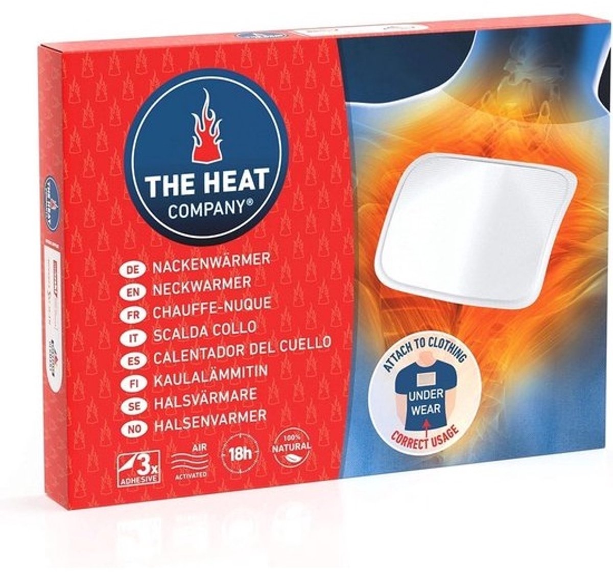 3x Nekwarmer Extra Warm met Plakstrip voor 18 Uur Comfortabele Warmte