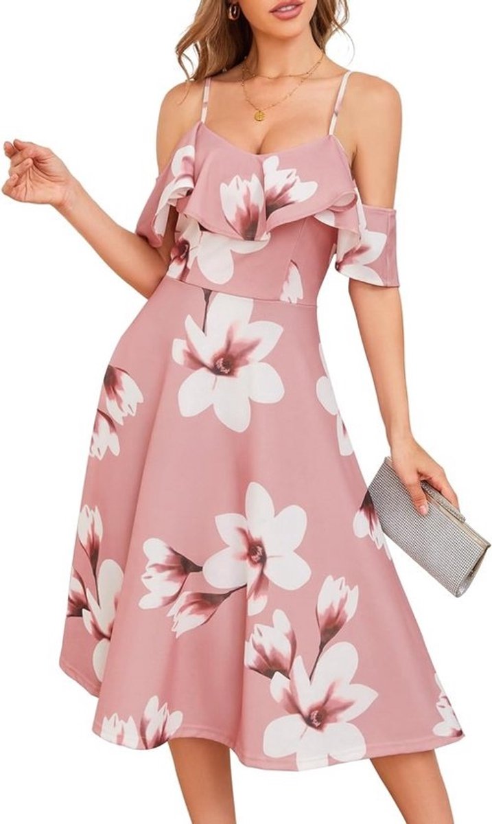 Chic Middellange Cocktailjurk voor Bruiloft, Doop en Ceremonies