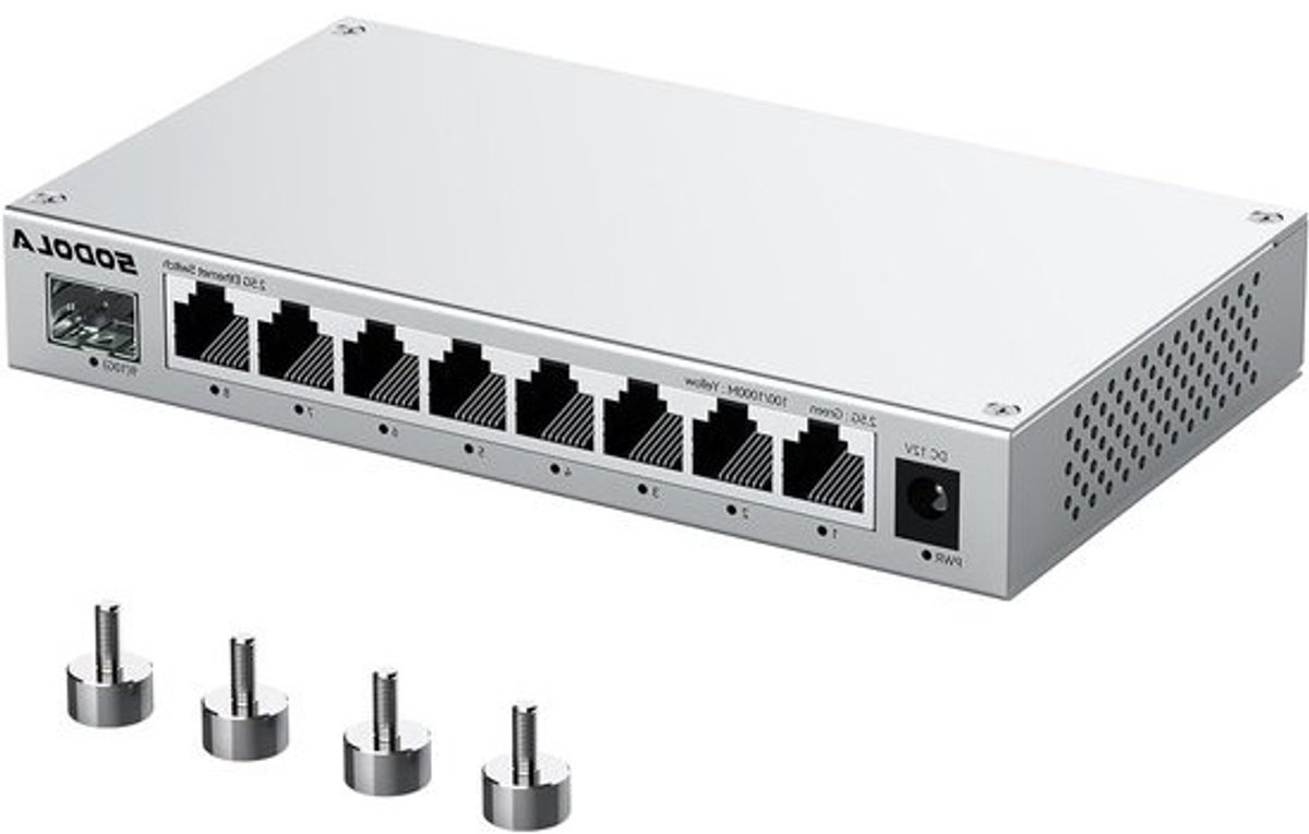 9-Poorts 2.5 Gigabit Ethernet Switch - Snelle Netwerkopbouw
