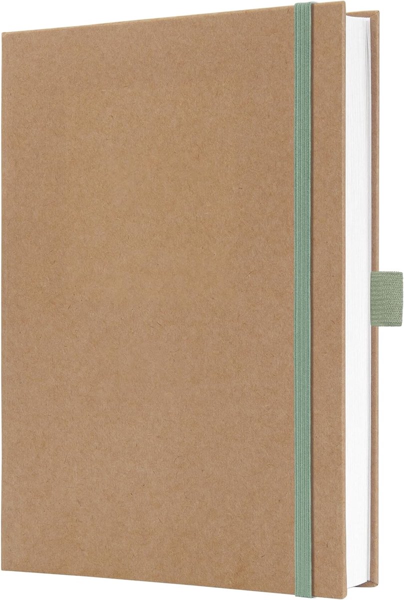 Thijox - Notitieboek A5 Jolie, Hardcover, Blanko, Mintgroen, Bruin, Creatief Schrijfgerei voor Thuis en Kantoor