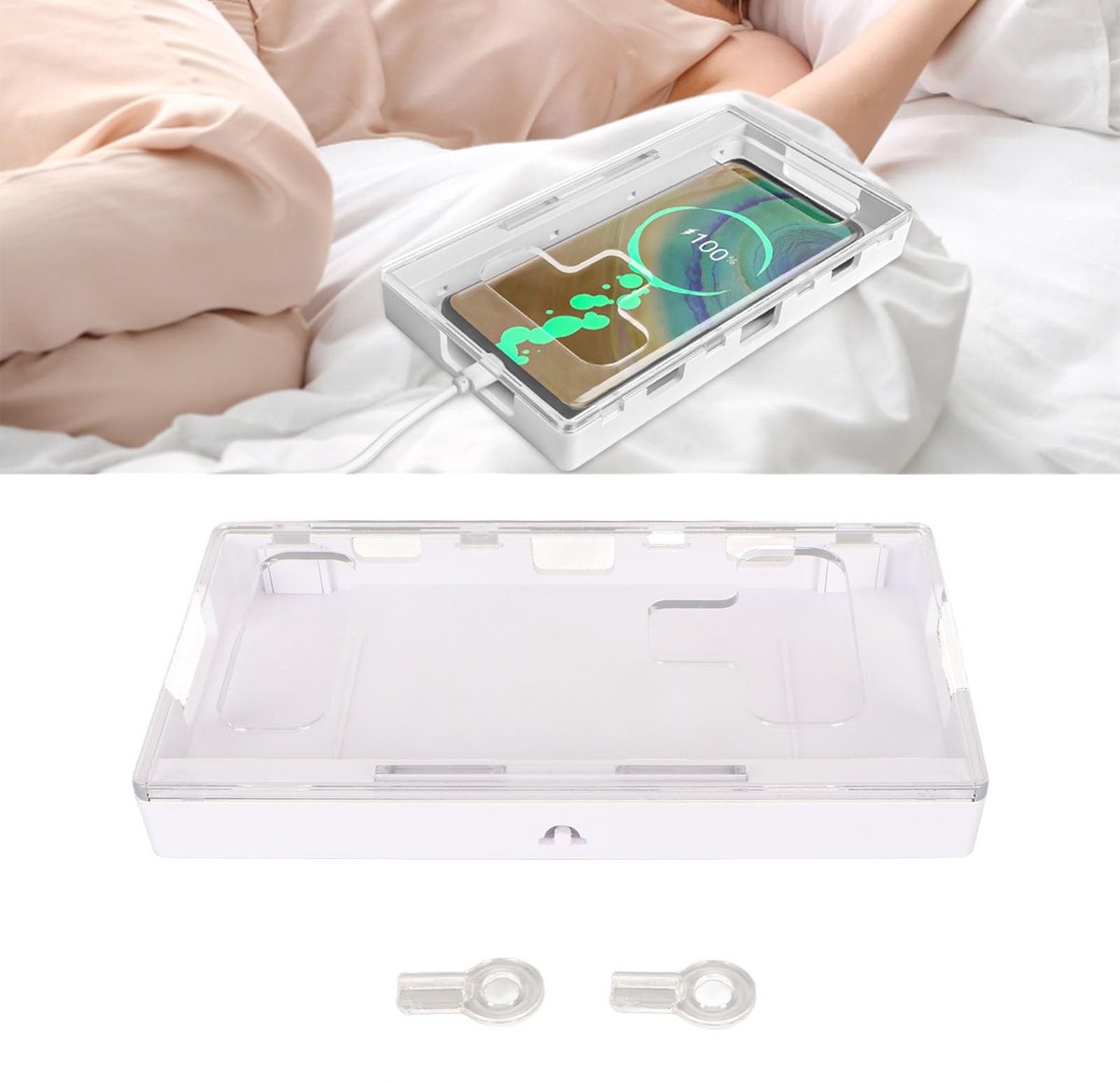 Inovra- Timer Box - Draagbaar Ontwerp - Zelfcontrole - Beperk Schermtijd - Voorkom Verslaving - 2 Sleutels - Bevorder Gezond Evenwicht - Telefoonlockbox