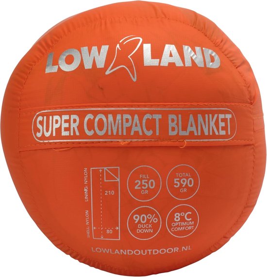 Thijox - Supercompacte Deken Slaapzak - 590 g - 210 x 80 x 80 cm - Oranje - Lichtgewicht, Winddicht, Vochtregulerend, Waterafstotend, Ideaal voor Camp van Thijox — afbeelding 2