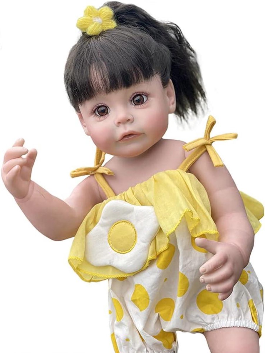 Babypop Meisje - Speelgoedpop Realistisch - Kinderen Spelen - Volledig Siliconen Lichaam - 55 cm - Niet gespecificeerd