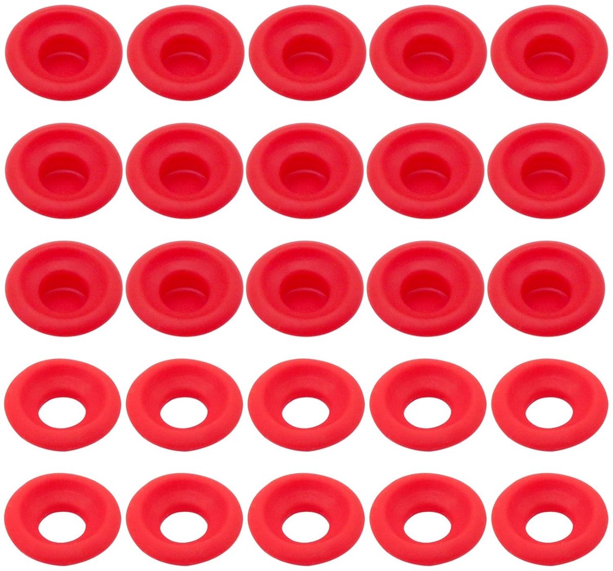 50 Stuks Siliconen Rubber O-ringen en Washers, Hoge Druk Lekvrije Dichtingen voor Thuisbrouwerij en Flessen, Perfect voor Bier en Frisdrank