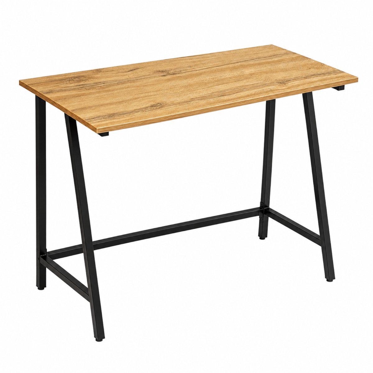 Begryf - Bureau - eikenkleur en zwart - 100x50x75 cm - metaal