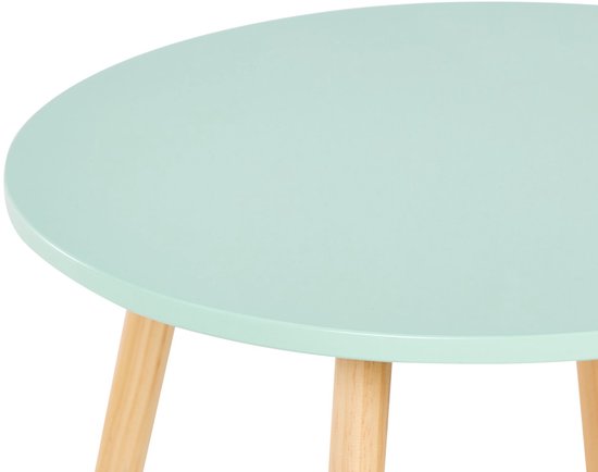 BELIANI ROBIN - Kindertafel met stoelen - Lichthout/Wit - MDF van Beliani — afbeelding 5