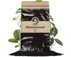 Sybotanica - Wormenmest 3L - Superieur Aan Compost - Langzaam Vrijkomende Meststof