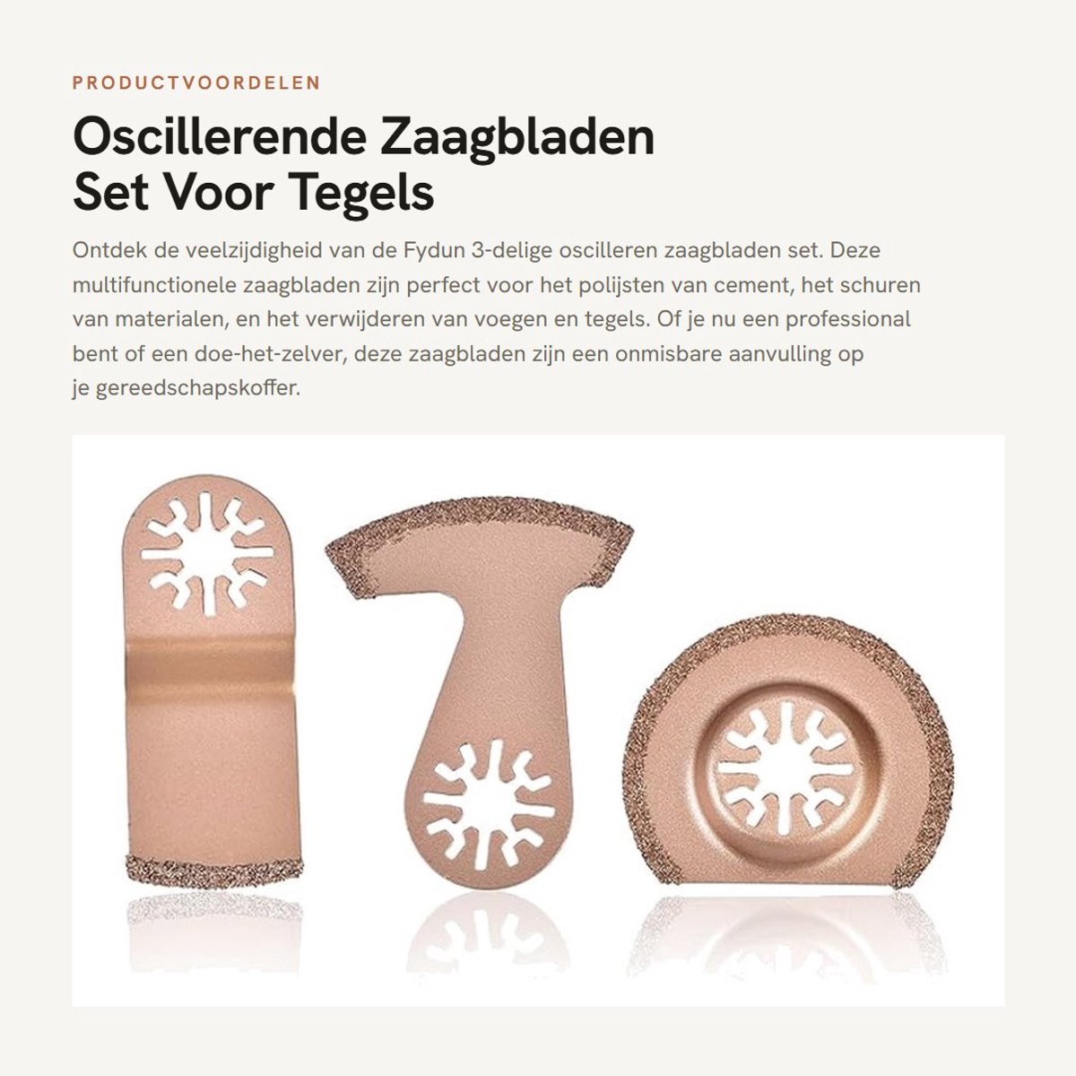 Dailygoods- Zaagblad Set 3 Stuks - Halfrond Zaagblad 52mm - E-vormig Zaagblad 79mm - Gebogen Zaagblad 75mm - Multifunctioneel - Geschikt voor Diverse Machines - Zaagbladen