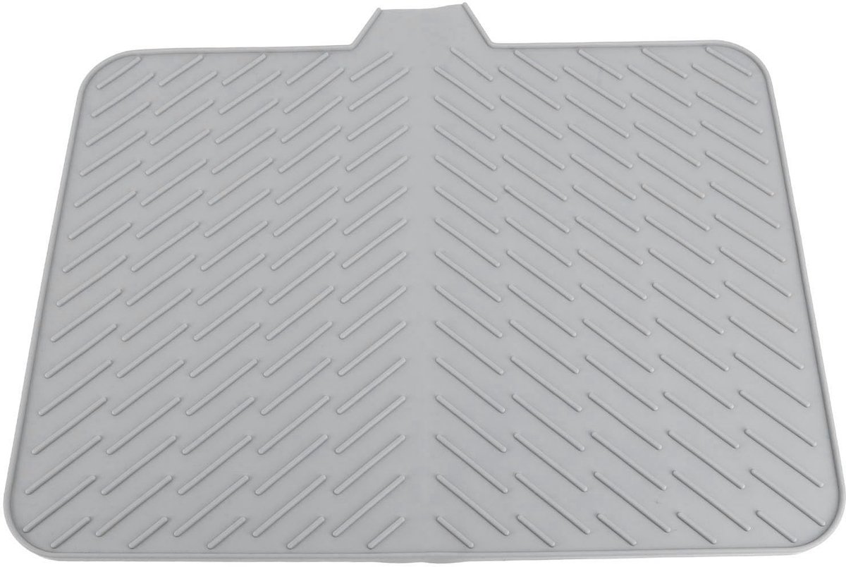 Dailygoods- Afdruipmat Groot - Hittebestendig Siliconen - Eenvoudig Onderhoud - Handig Drainageontwerp - Duurzaam Materiaal - Afmetingen 43 x 58 cm - Droogmat