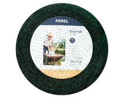 Perel Vogelnet, polyester, maaswijdte 2 cm², 4 x 5 m, groen