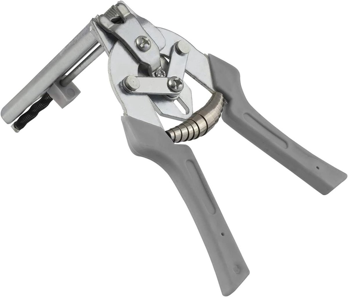 Tang voor hekken - Gaastang nietmachine - Draadgaas bevestigen - Ergonomische handgrepen - Inclusief 600 nietjes - Zwart/bruin