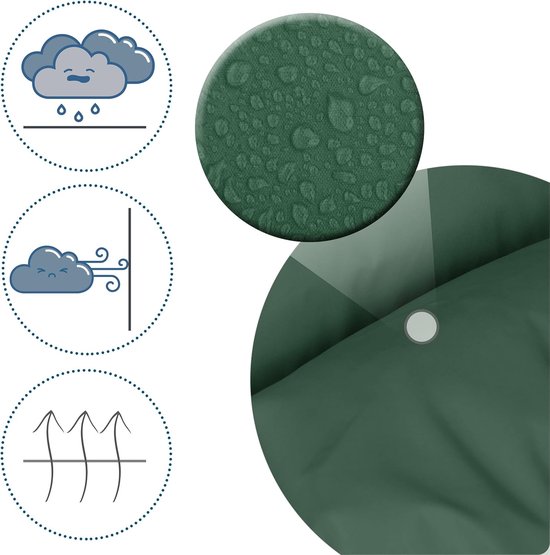 Babyvoetenzak - Kinderwagen zak - Warmte buiten - Waterafstotend materiaal - 96 x 45 cm - Kaki — afbeelding 2