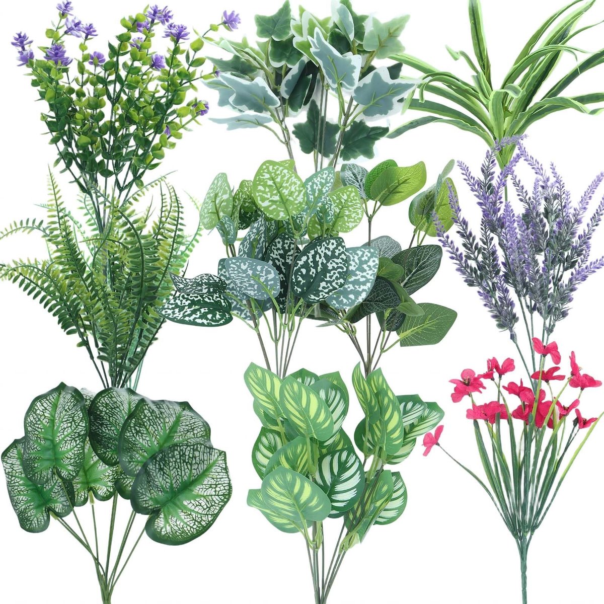 Dailygoods- Kunstbloemen Realistisch - Kunstbloemen Balkonplanten - Kunstbloemen Voor Buiten - Kunstbloemboeket - Kunstbloemen Voor Binnen - Kunstbloemen Decoratie - Nep Bloemen