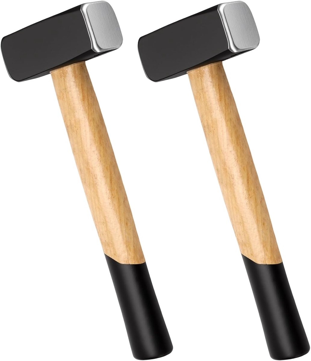 Set van 2 Klophammers, 1kg Slegelhammers voor Metselwerk, Steenbewerking en Bouwprojecten