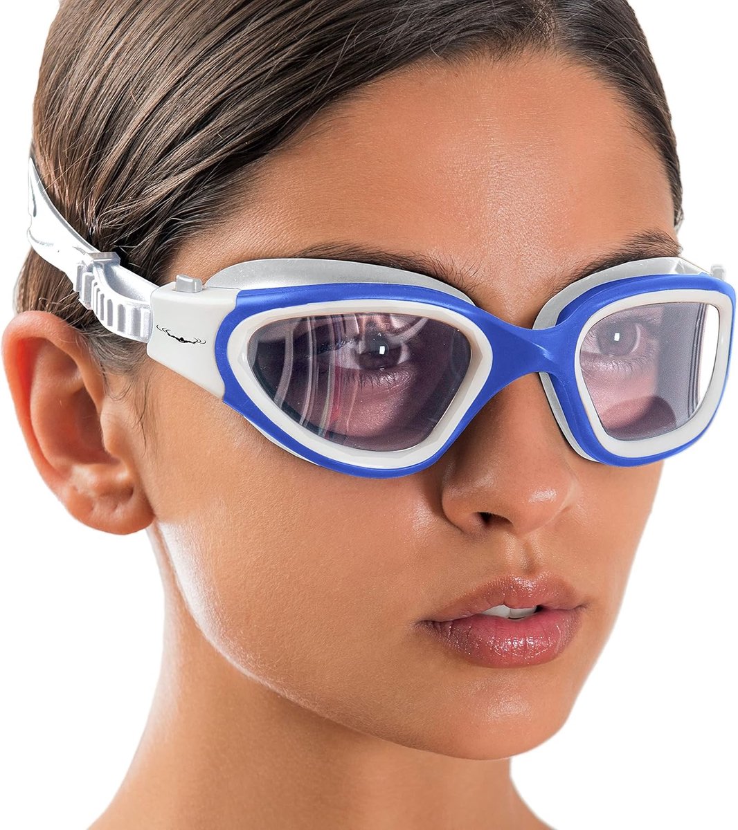 SnelShoppen - AqtivAqua DX Zwembril voor Volwassenen - Anti-condens, Waterdicht, UV-bescherming, Ergonomisch 3D-Frame, Zachte Siliconen Afdichtingen,