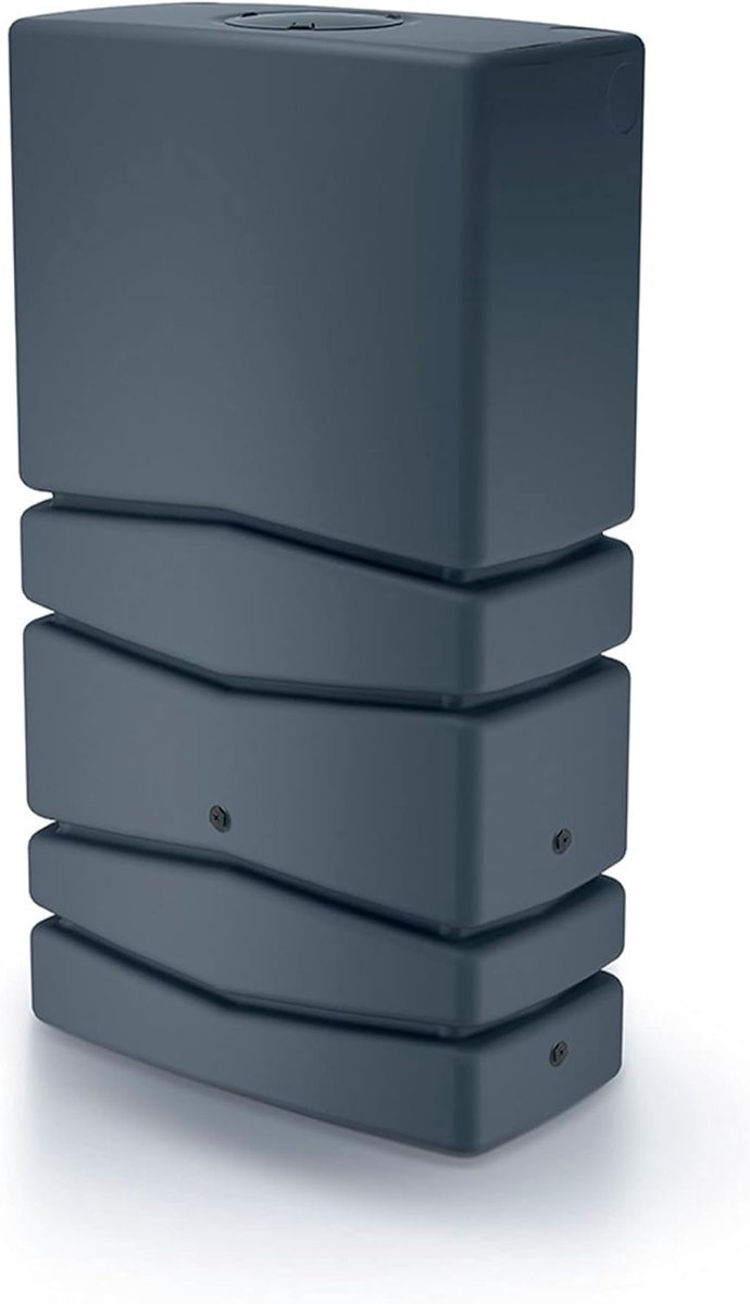 Thijox - Watervat Aqua Tower 350L - Antraciet - Ruimtebesparend en Esthetisch voor Tuin, Balkon, Camping - Ideaal voor Regenwateropvang en Plantbewate