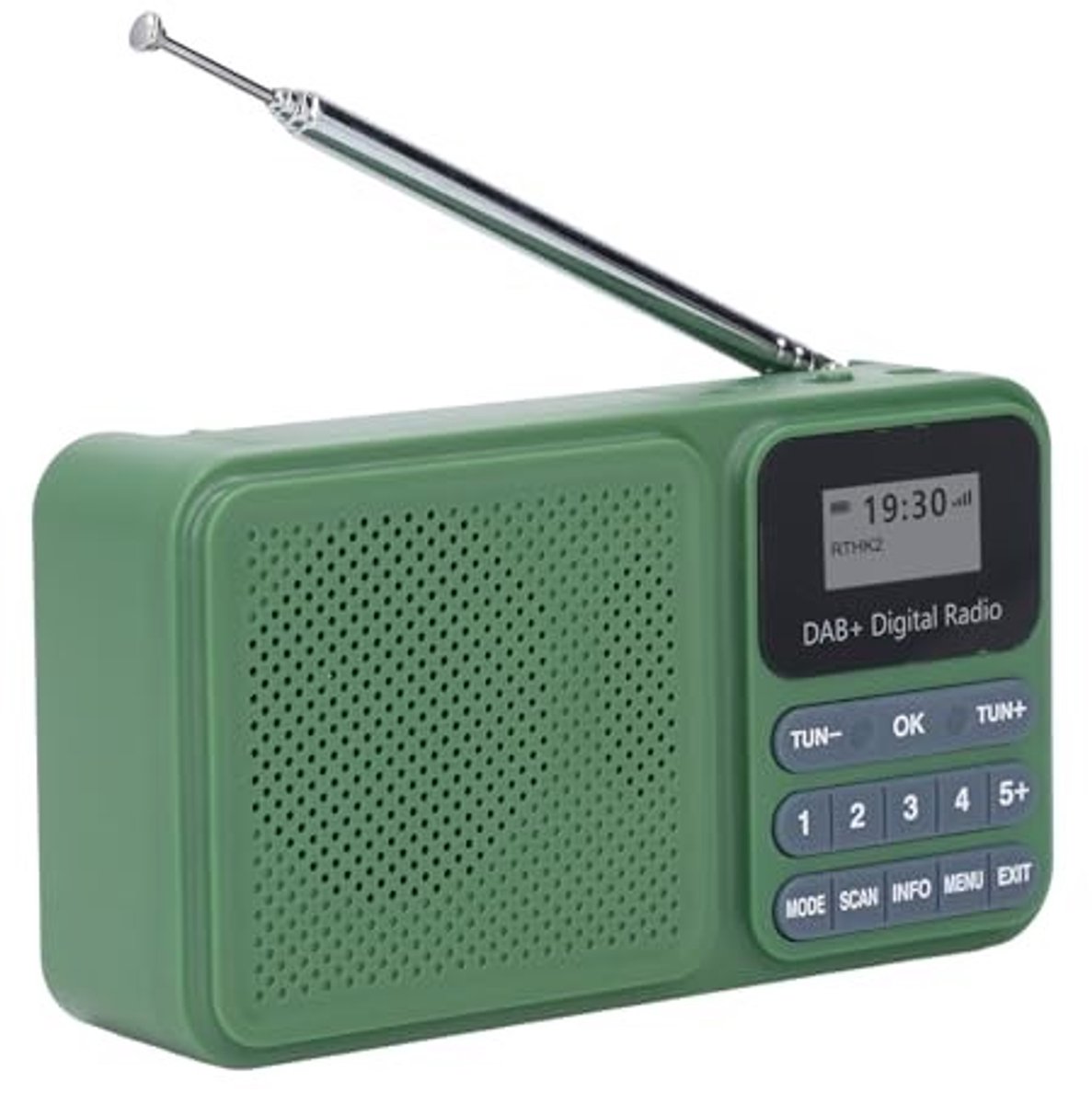 Dailygoods- Internetradio met Bluetooth-luidspreker - DAB/DAB+ radio - Oplaadbare muziekspeler - Lange batterijduur - 30 voorkeuzezenders - Gebruiksvriendelijke interface