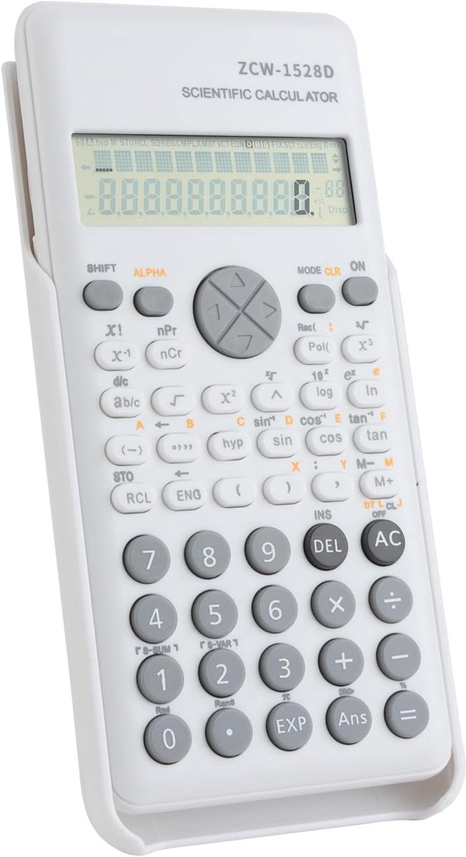 Thijox - Wetenschappelijke Rekenmachine voor College, Lyceum & Universiteit - Duurzaam en Slagbestendig ABS Kunststof - Wit - Ideaal voor School, Thui