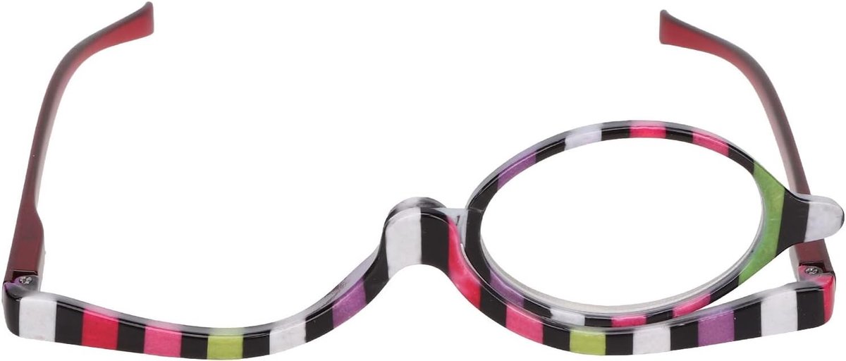 Kleurige Vergrootglazen voor Make-up met Draaibare Lens en Opvouwbare Functie voor Dagelijks Gebruik (+4.00)