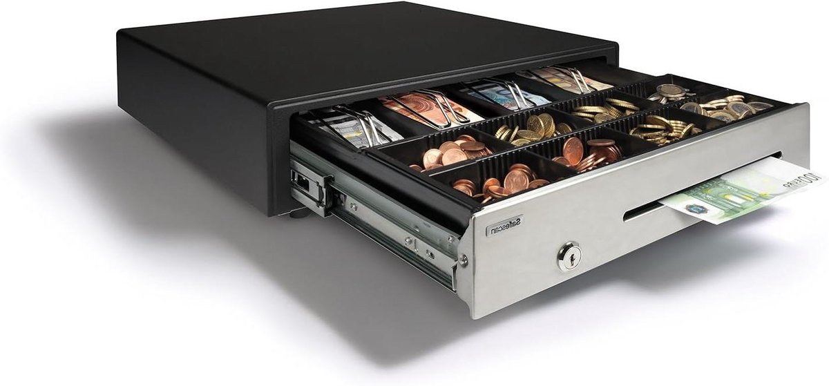 Kassalade - Geldlade - Veilig Opbergen - Heavy-duty gebruik - 41 x 41 cm - Zwart