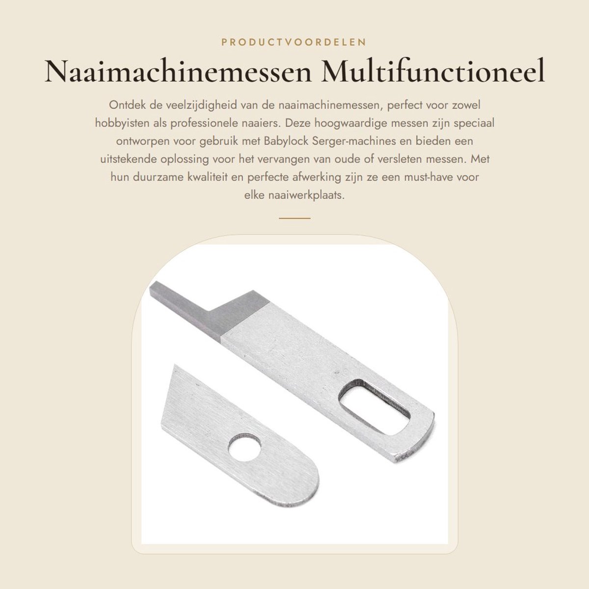 Dailygoods- Messenset Hoogwaardig Staal - Naaimachinemes - Overlocker - Babylock Serger - Corrosiebestendig - Eenvoudig te Installeren - Naaimachine Messen