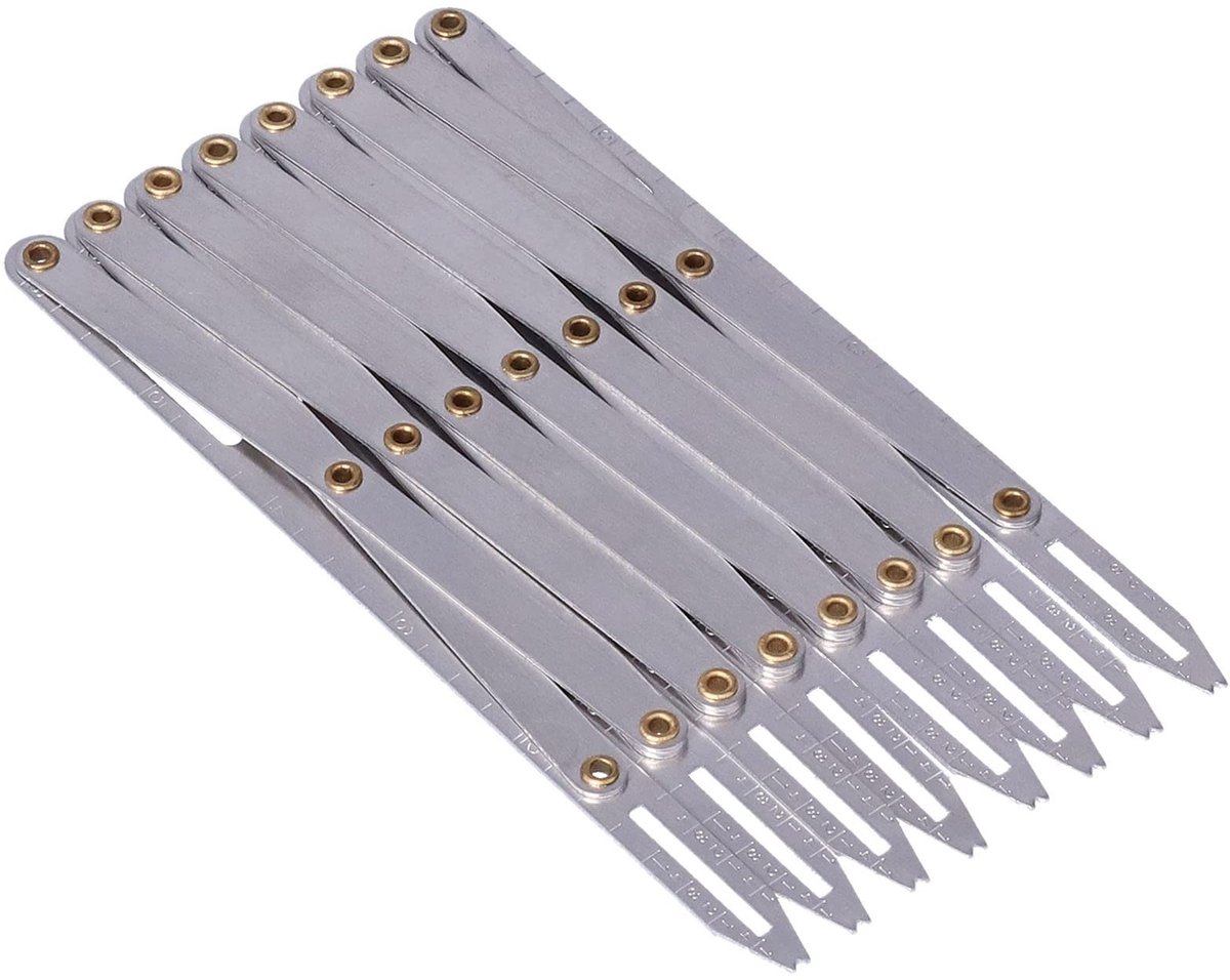 Dailygoods- Naaimeter Verstelbaar - Aluminium Naaimeter - Multifunctioneel Gereedschap - Huishoudelijk Gebruik - Anti-roest - Perfecte Opstelling - Meetlat