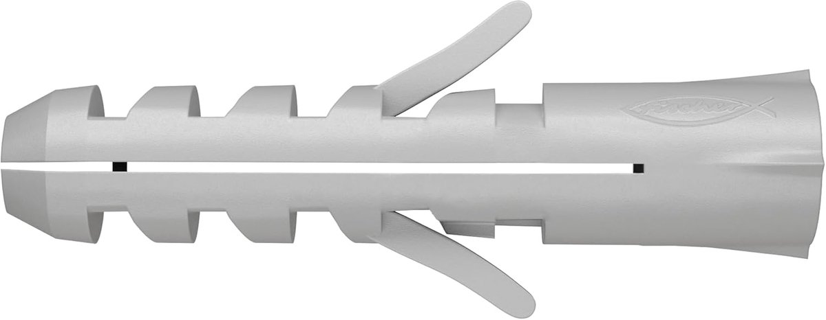 Thijox - Spreidplug S - Grijze Nylon Plug voor Veilig Bevestigen - 100 Stuks - Duurzaam en Robuust voor Klussen in Huis en Tuin