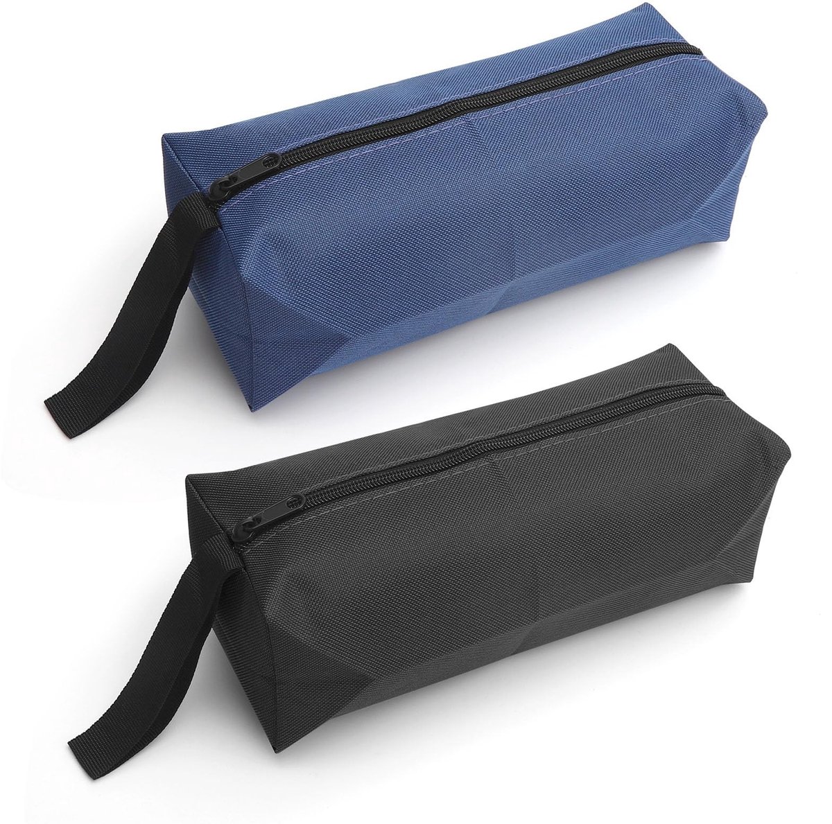 Dailygoods - VOOSOT Gereedschapstas, klein, set van 2 stuks, waterdichte tas van 600D polyester, waterdichte tas met ritssluiting, draagbare kleine gereedschapstas voor motorfiets, elektricien, auto, thuis