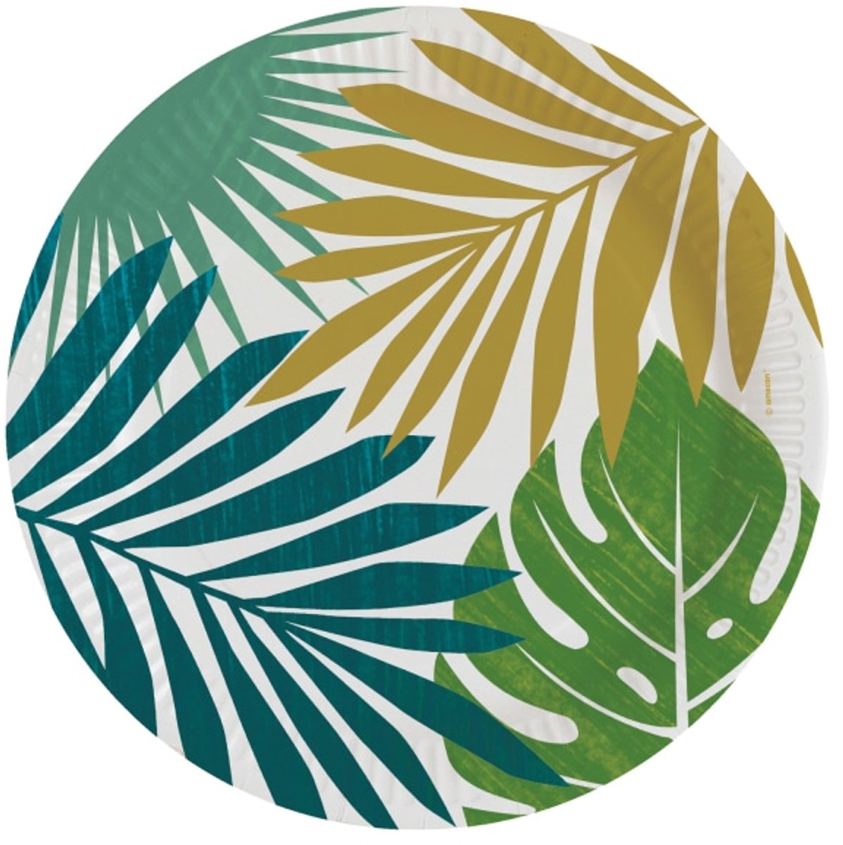 Amscan by Riethmuller - Riethmüller - Borden (papier) -Tropical Palmtree - 8 Key West 23 cm