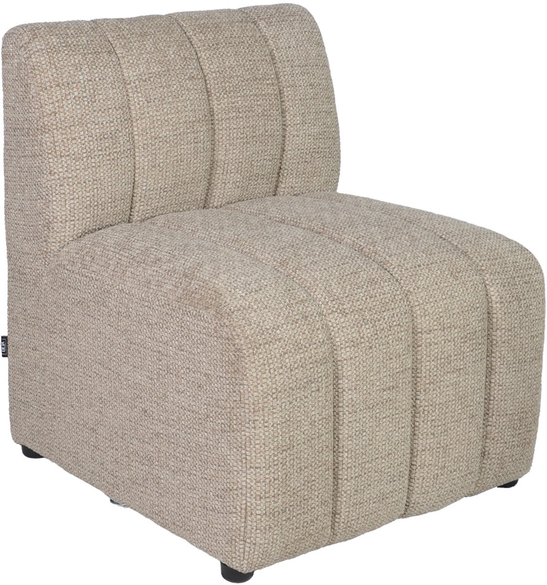 DÉJA Living Eetkamerbank Kent - Element - Taupe Chenille - 67 x 70 x 81 cm